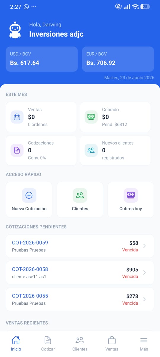 App móvil de Triplo